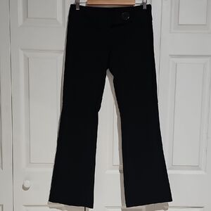 🖤 Exact Change Black Bootcut Dress Pants Career Work Trousers Size 7